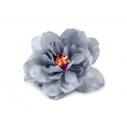 Umělý květ Ø8 cm modrošedá 10ks