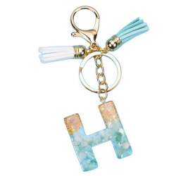 Přívěsek na klíče a kabelku 30814 Blue, Písmeno H