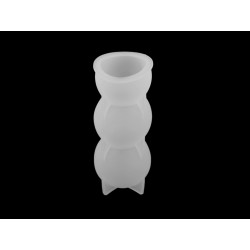 Silikonová forma na výrobu svíček a odlitků bílá č.3