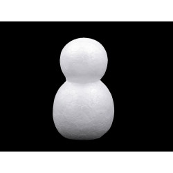 Sněhulák 4,5x7,5 cm polystyren bílá 4ks