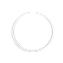 Kovový kruh na lapač snů / k dekorování Ø21 cm bílá 1ks