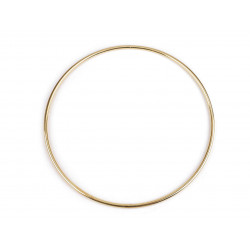 Kovový kruh na lapač snů / k dekorování Ø21 cm zlatá světlá 1ks