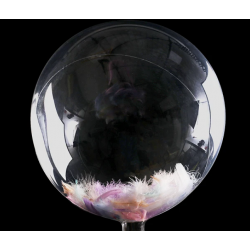 Balonová bublina Bobo Ø24 cm transparent 5ks