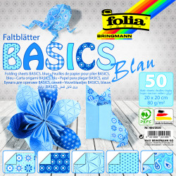 Origami papír Basics modrý 80g/m2 20x20cm