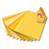 Karton s motivem - Basics žlutá- 270 g/m2 - 50 x 70 cm - 10 archů v 10 motivech