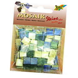 Mozaikové kamínky "Mramor" - 10 x 10 mm, 190 ks