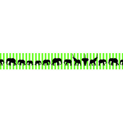 Washi Tape - dekorační lepicí páska - 10 m x 15 mm - sloni