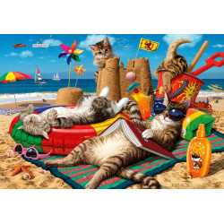 ANATOLIAN Puzzle Kočky na pláži 260 dílků