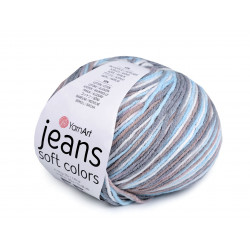 Pletací příze Jeans Soft Color 50 g šedá 1ks