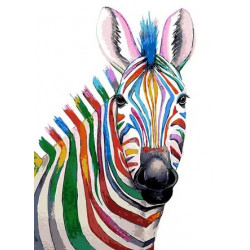 Malování podle čísel Zebra...