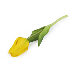 Umělý tulipán žlutá 1ks