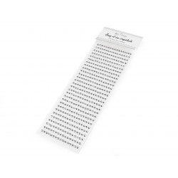 Samolepicí perly na lepicím proužku Ø5 mm stříbrná 1karta