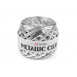 Pletací příze Metallic Club 180 g stříbrná 1ks
