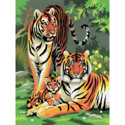 Malování podle čísel 22x30 cm - Tygři