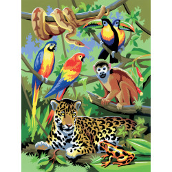 Malování podle čísel 22x30 cm - Džungle