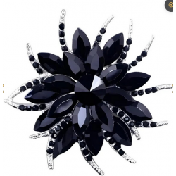 Brož Květ 340077, Barva černá