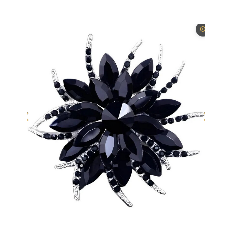 Brož Květ 340077, Barva černá