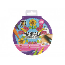 Omalovánky Mandala, 25 ks - fialová
