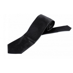 Saténová kravata černá