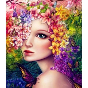 Malování podle čísel Květiny ve vlasech M992196-XX