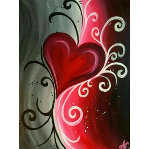 Malování podle čísel Srdce...