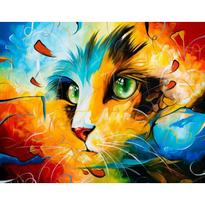Malování podle čísel Kočka...