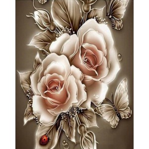 Malování podle čísel Kouzelné růže