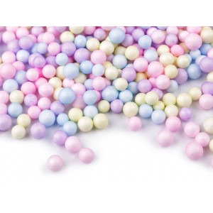 Dekorační polystyrenové kuličky pastelový mix
