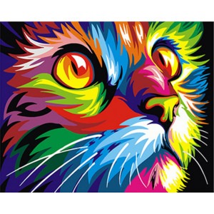 Diamantové malování Malované kotě