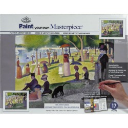 Malířské plátno - Nedělní odpoledne na ostrově Grande Jatte, Georges Seurat