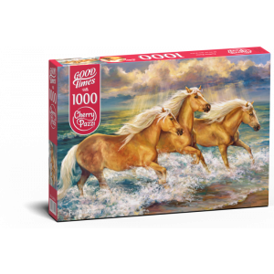 Puzzle Cherry Pazzi 1000d. Koně ve vodě