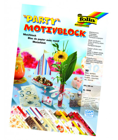 Blok s Party  motivem 24x34 cm 30 listů mix
