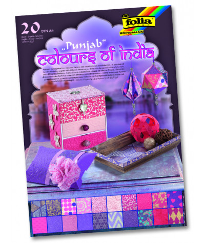 Papíry "Barvy Indie" - PUNJAB - DIN A4