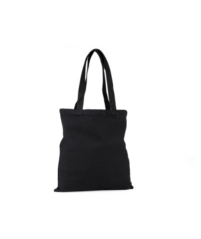 Textilní taška bavlněná k dotvoření 35x39 cm černá 1ks