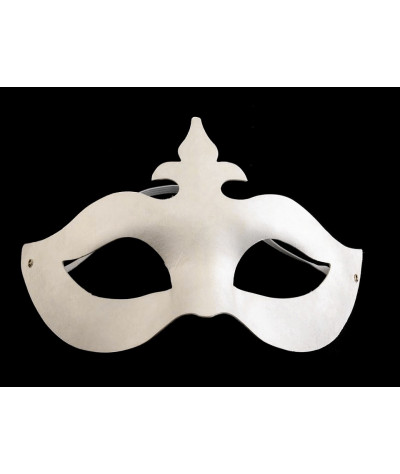 Karnevalová maska - škraboška k domalování bílá 1ks