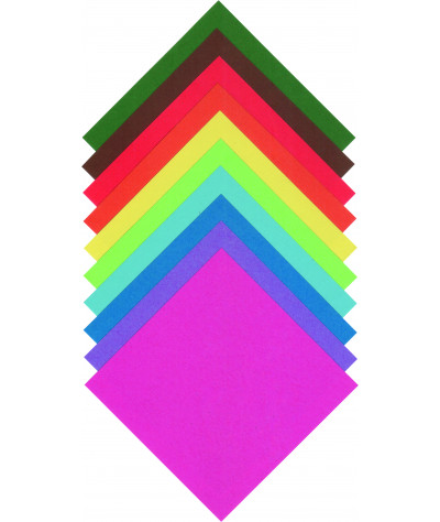 Origami papír - 8 x 8 cm, 500 listů, mix barev
