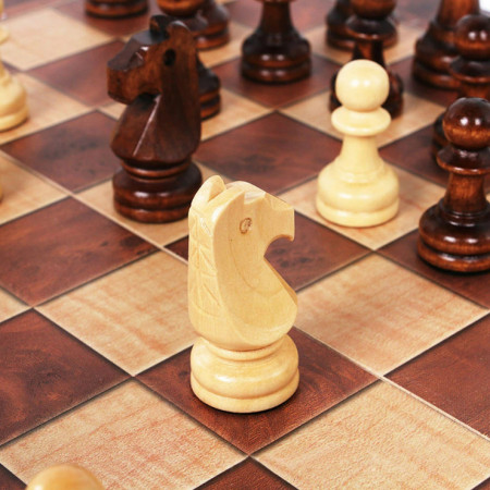 Šachy magnetické 3v1 39x39cm dřevěné