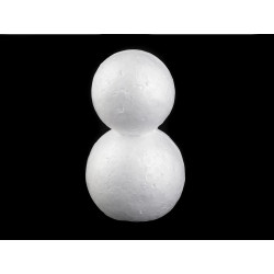 Sněhulák 6,7x11,5 cm polystyren bílá 1ks