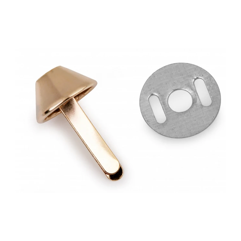 Dvounožkový hřeb / kovové nožičky na kabelky Ø12 mm zlatá č.6